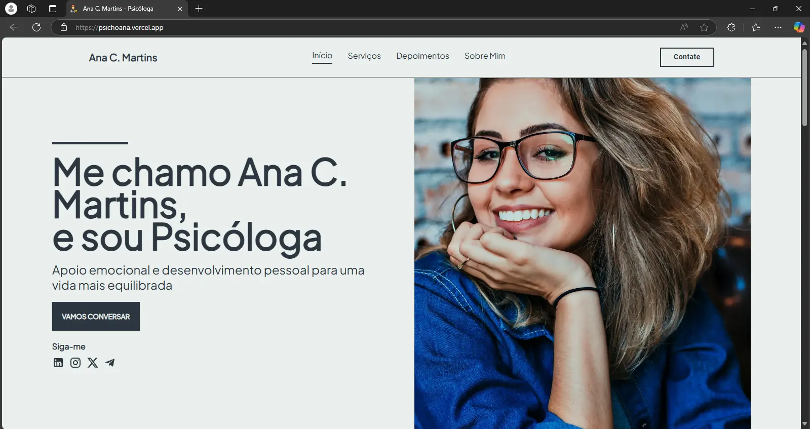 Imagem do site Psicóloga Ana Martins