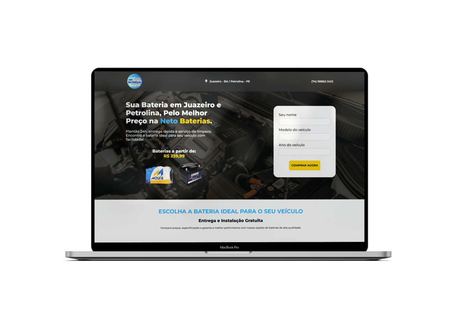 Neto Baterias Website Neto Baterias Website